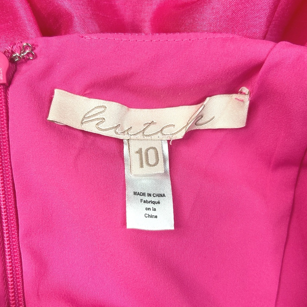 Hutch Drop Waist Bubble Mini Dress 10 Pink Barbie Coquette Girl Icy Pink - Picture 9 of 11